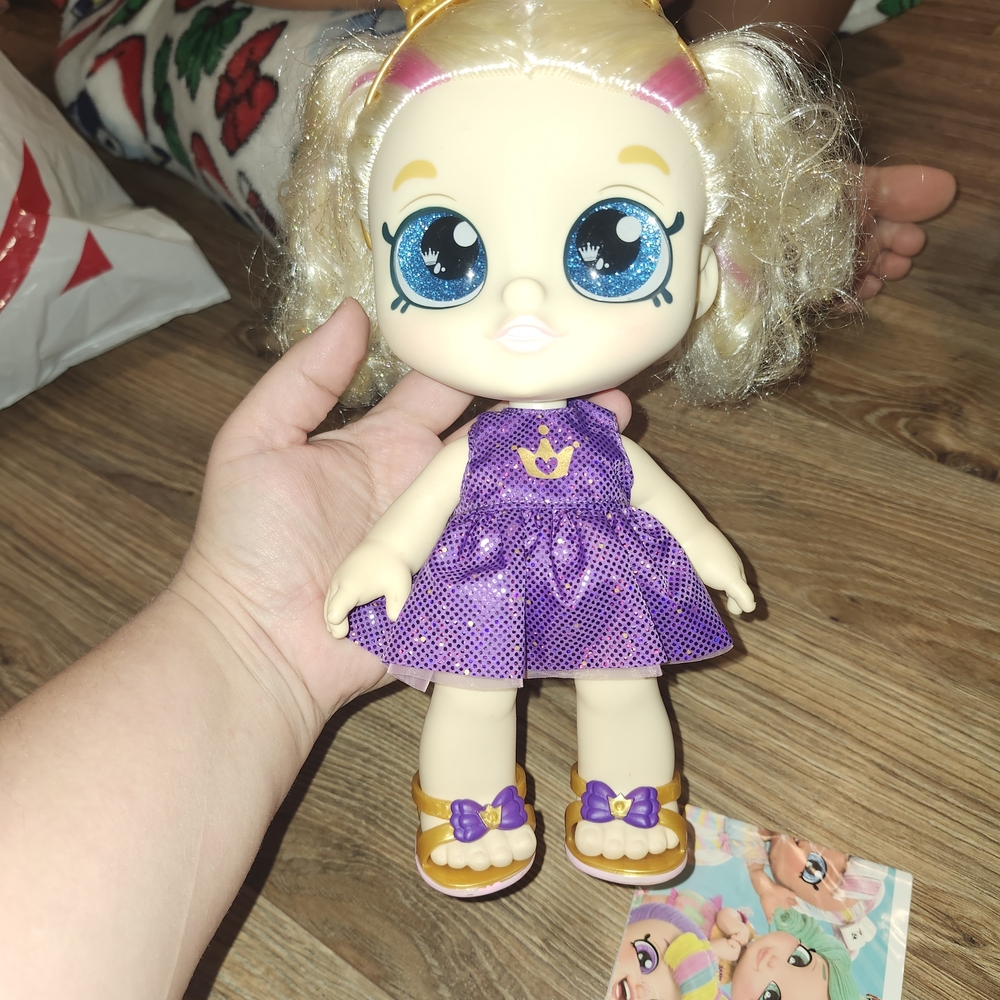 Purple Dress Doll with Blonde Hair